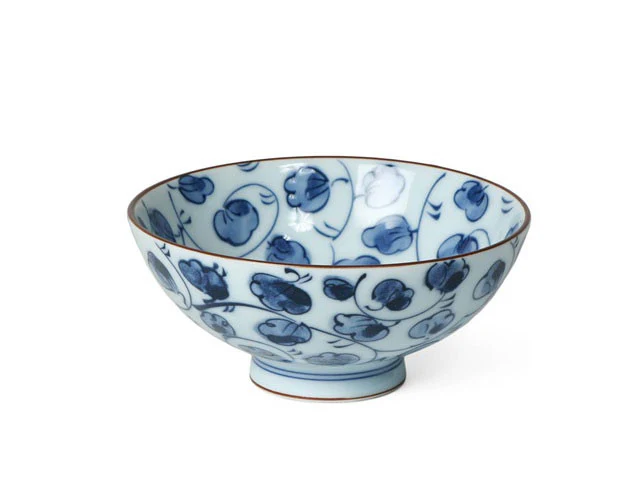 Blue and White Design Rice Bowl - 4.5 inch
