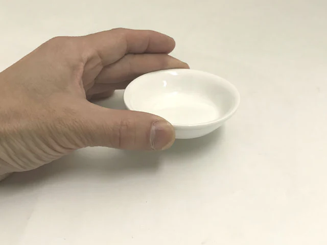 White Ceramic Sauce Dish - Round - Image 2
