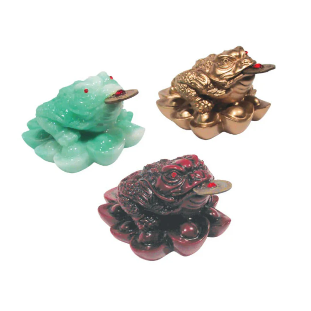 Three-Legged Money Toad/Frog on Ingots