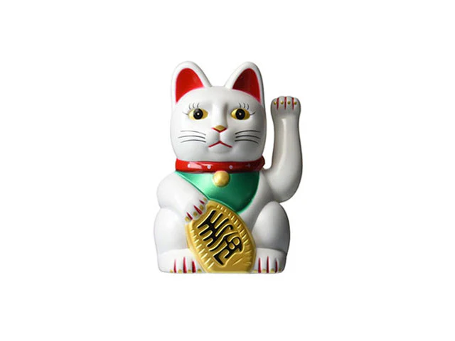 Battery Powered Hand Motion Lucky Cat - 7"H - Image 2