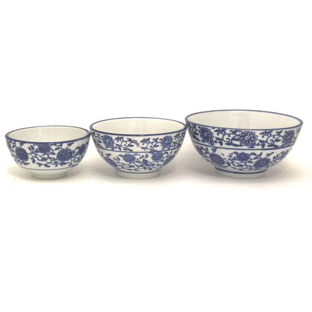 Blue Lotus & Vine Pattern - Bowl