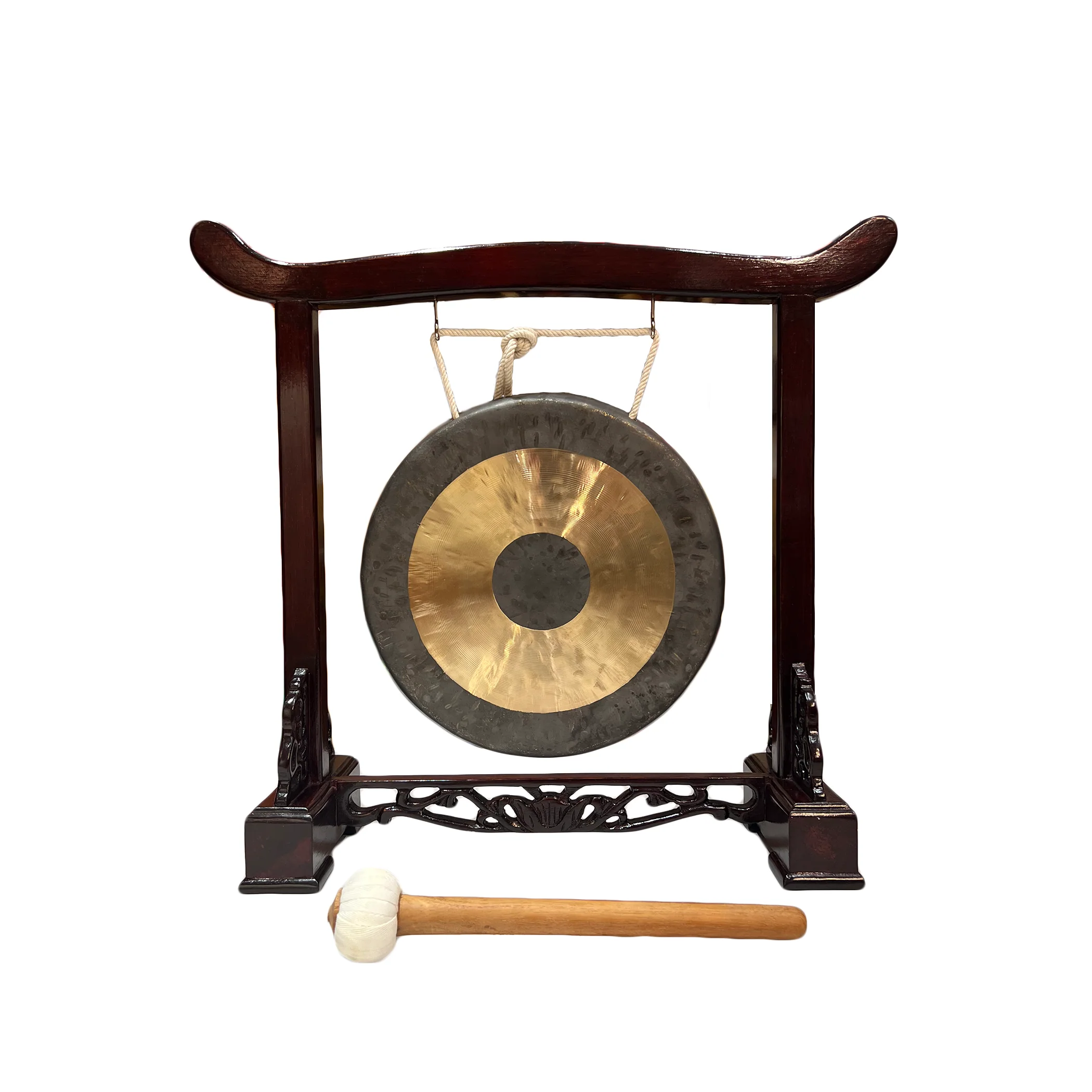 Bullseye Gong with Mallet and Separate Stand