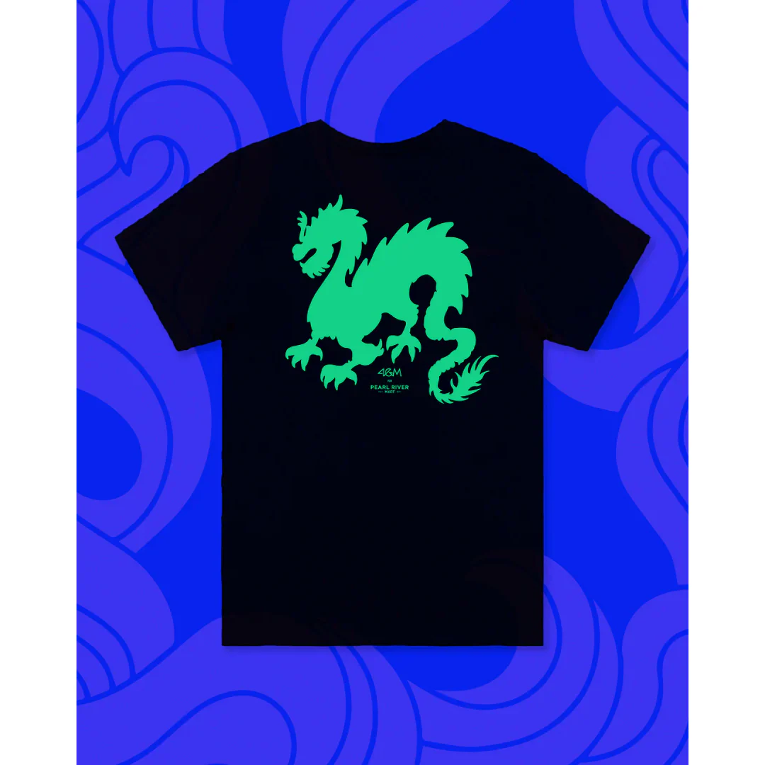 Chinatown Dragon Youth T-Shirt, Black - Image 2