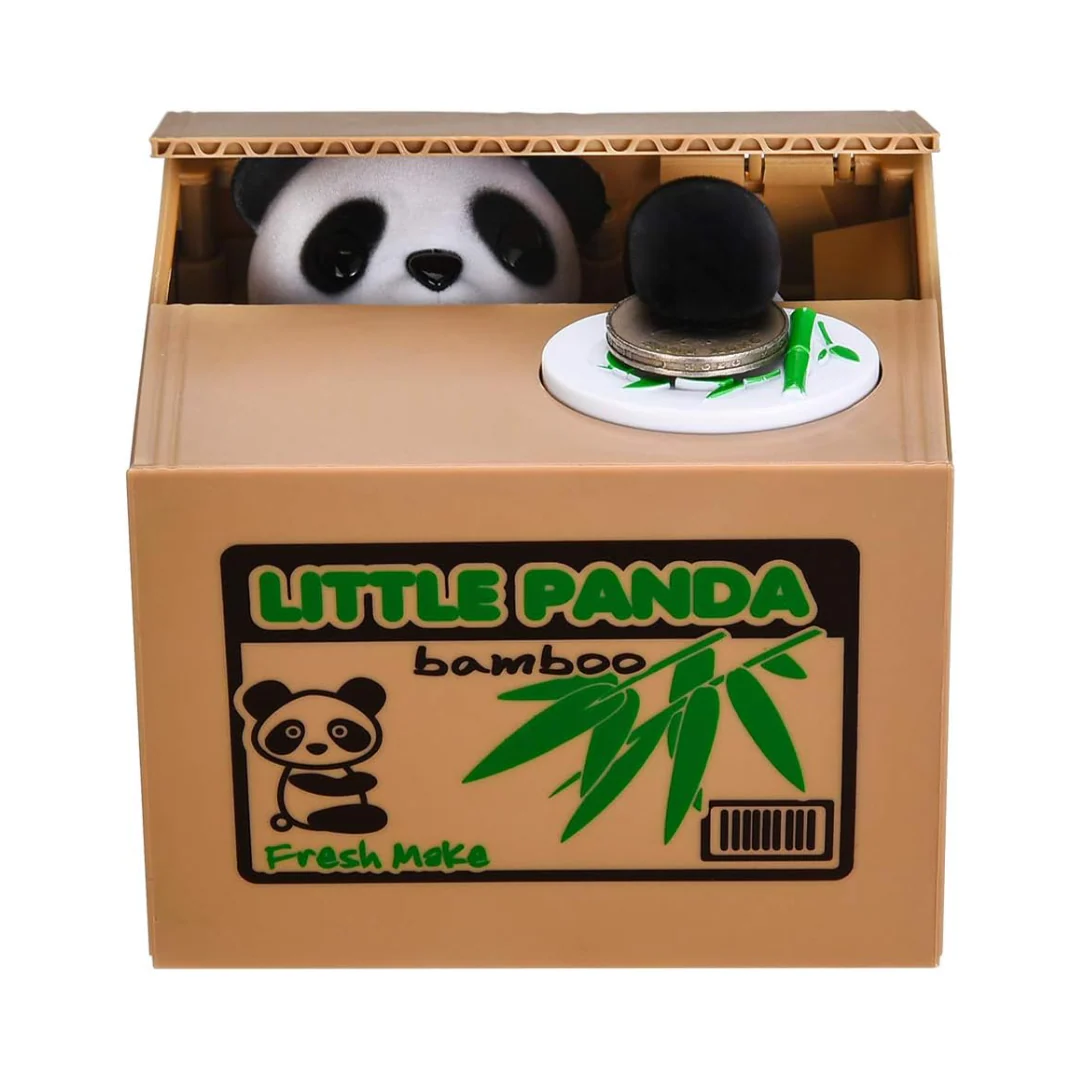Cute Animal "Stealing" Bank - Panda