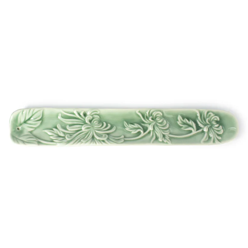 Embossed Chrysanthemum Incense Holder
