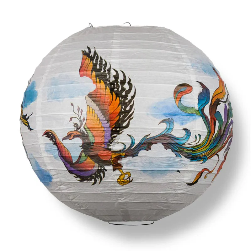 Flying Phoenix Paper Lantern - 14 inches