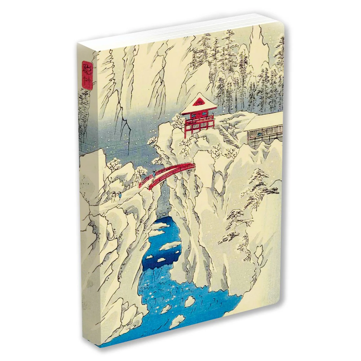 Hiroshige Snow on Mt Haruna Dotted Hardcover Journal