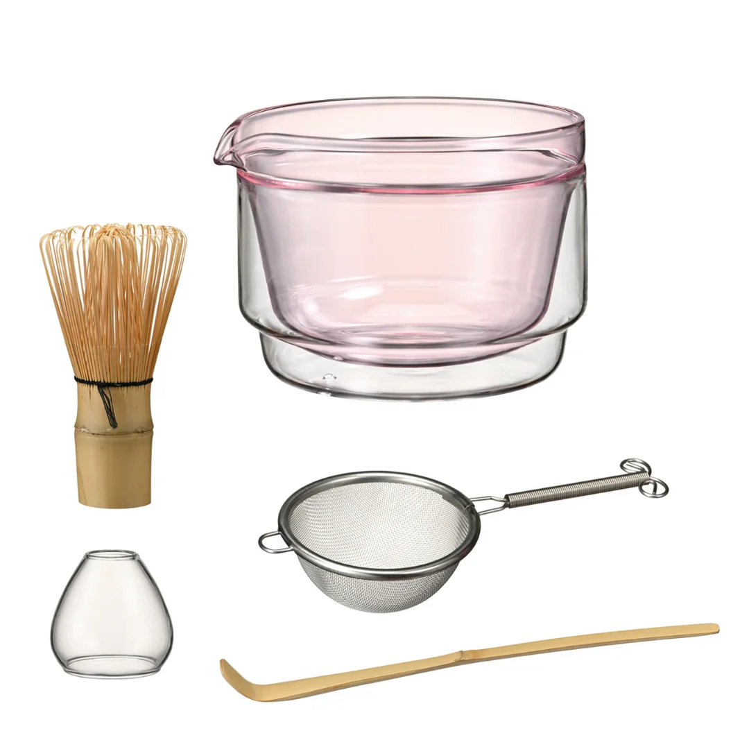 Hario Matcha Tea Gift Set - Pink