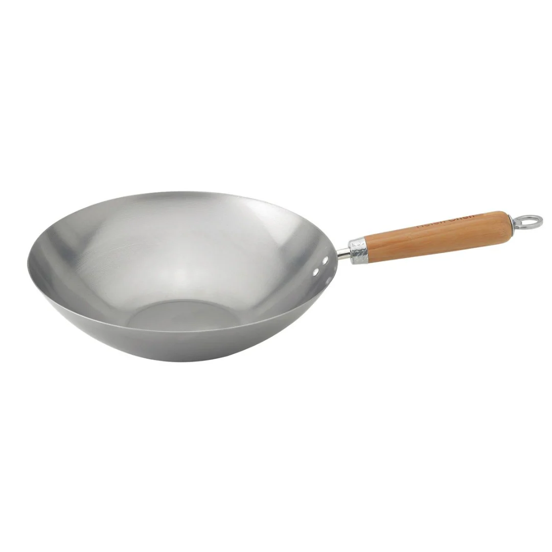 Helen Chen 12" Carbon Steel Stir Fry Pan