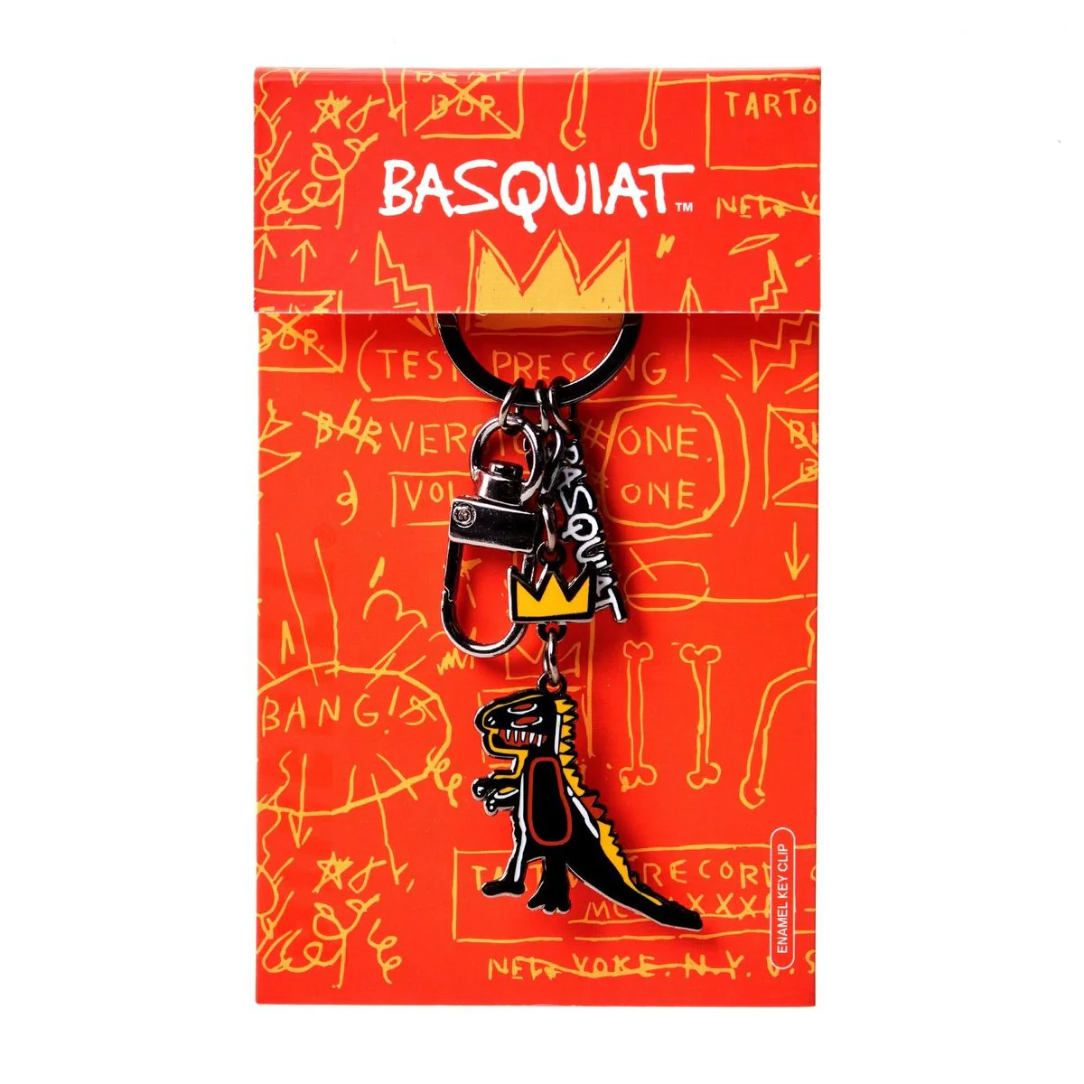 Jean-Michel Basquiat - Crowned T-Rex Keyclip