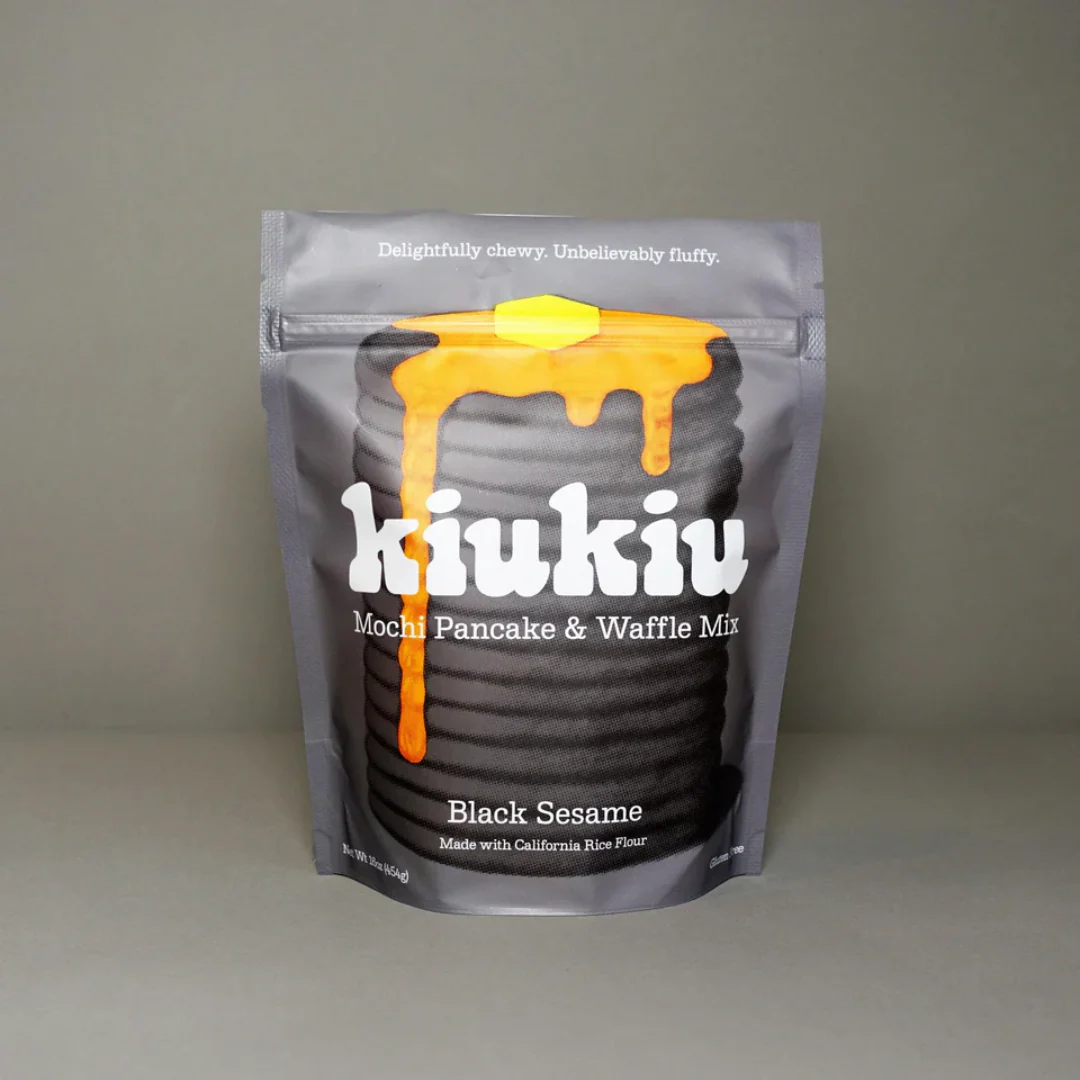 KiuKiu Mochi Pancake & Waffle Mix - Black Sesame