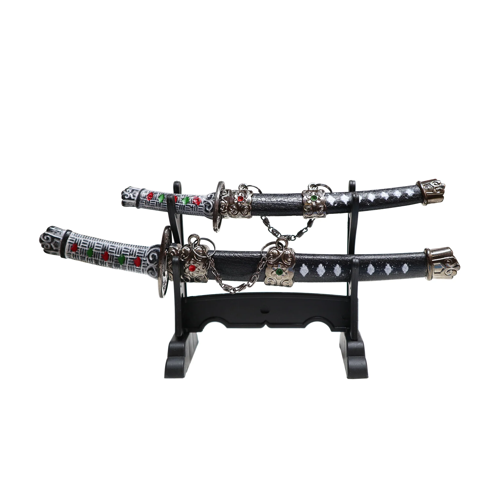 Replica Samurai Swords Letter Opener with Display Stand Set