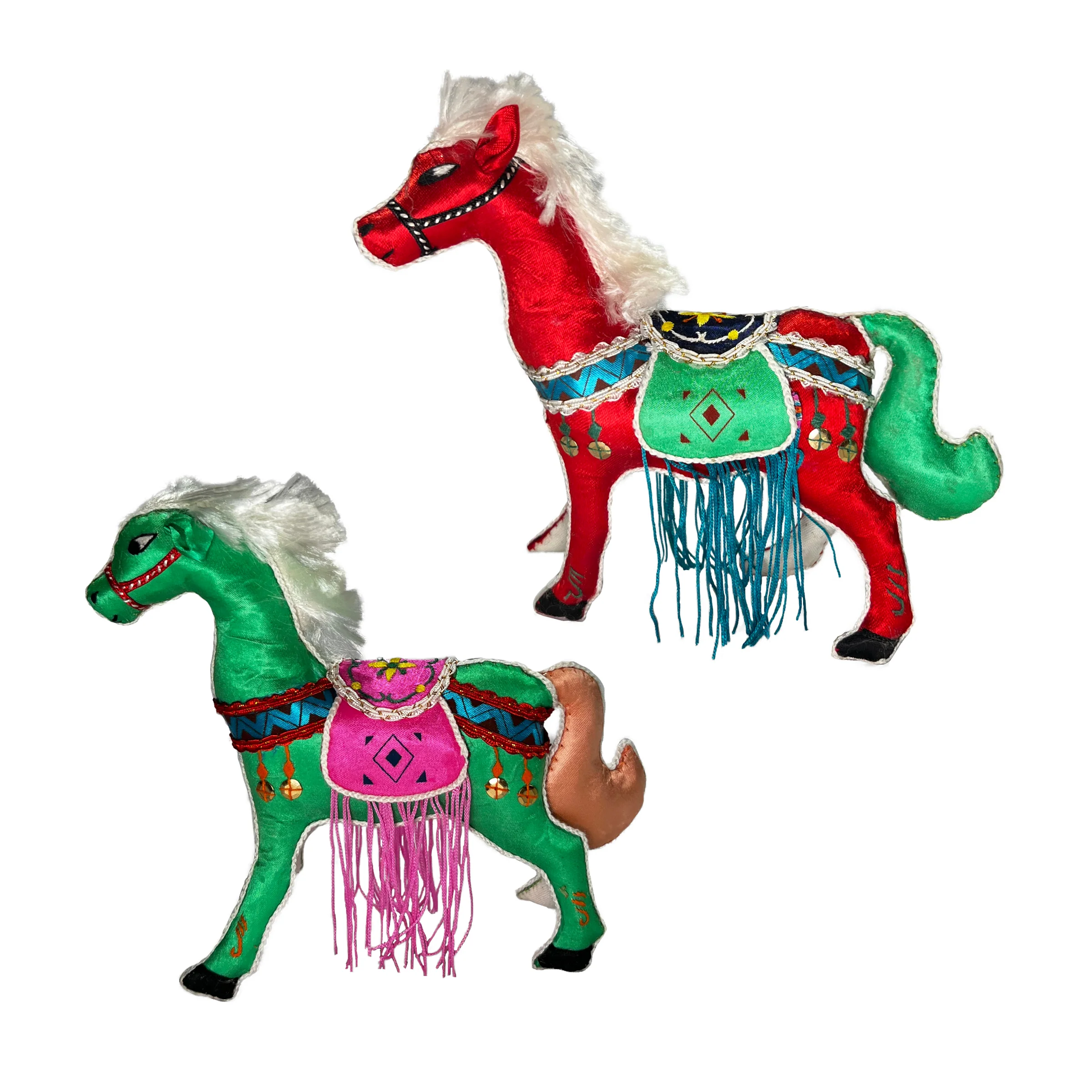 Satin Embroidered Horse - 6 Inches