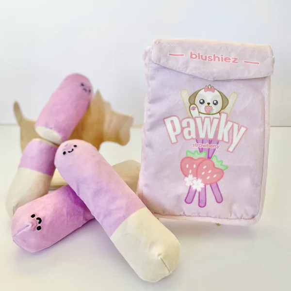 Strawberry Pawky International/ Nosework Four Piece Dog Toy