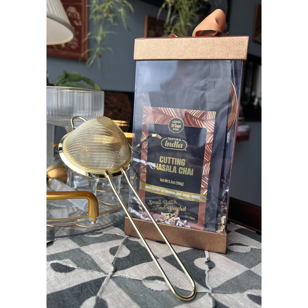 Tasting India Cutting Masala Chai Gift Box with Strainer