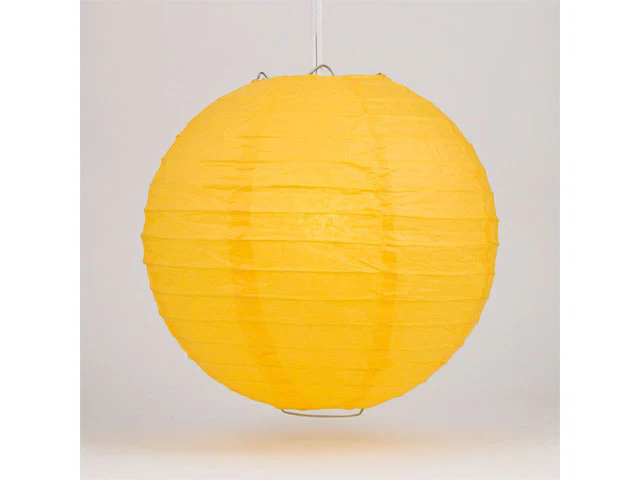 Wire Frame Spherical Paper Lantern (Color Group 3) - Image 4
